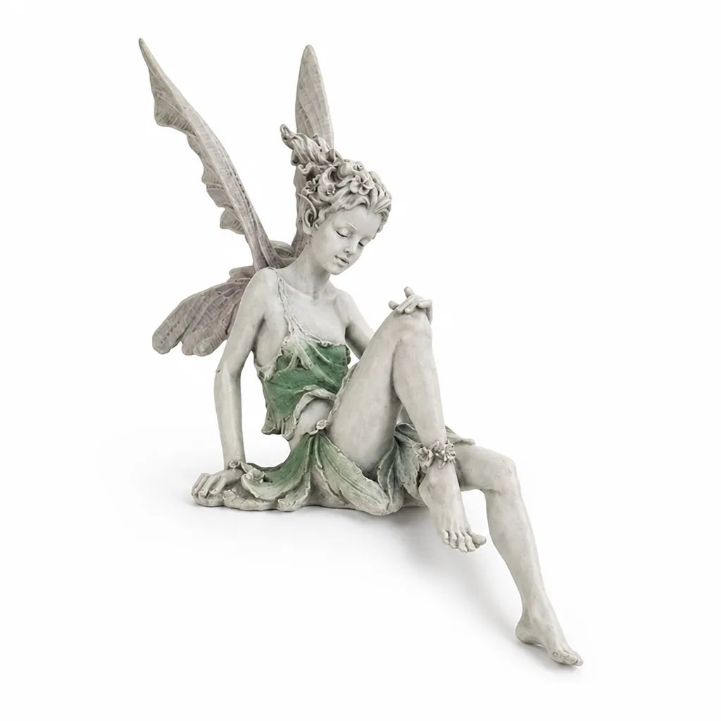 Garden Fairy Figurine Weather-Resistant Resin Detailed Wings