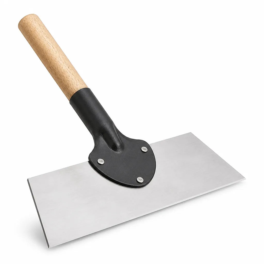 Garden Hoe Wide Steel Blade & Wood Handle