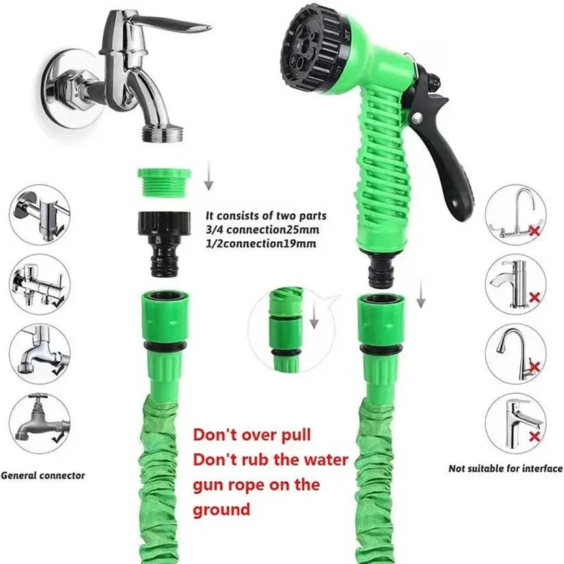 Garden Hose Expandable 3X Multi-Pattern Nozzle