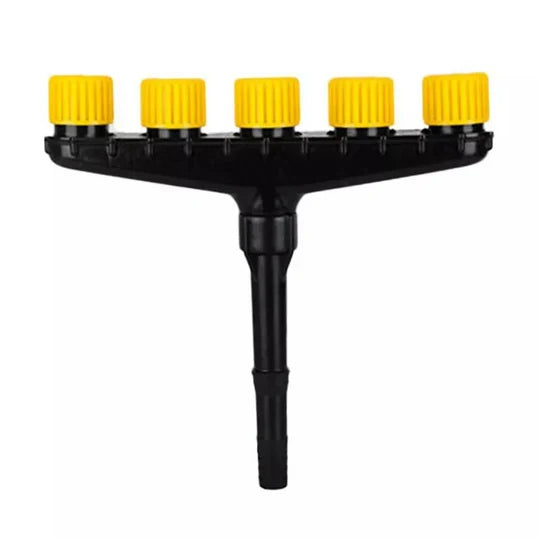 Garden Hose Nozzle Adjustable Spray Patterns Quick-Connect Ergonomic Handle