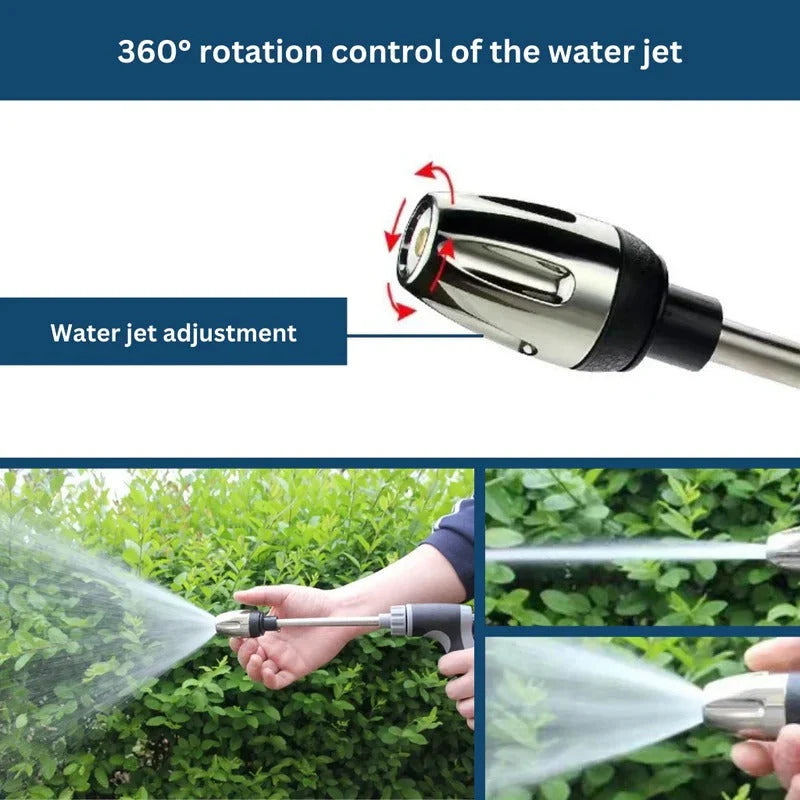 Garden Hose Pressure Washer Attachment Adjustable Pressure Rotating Spray