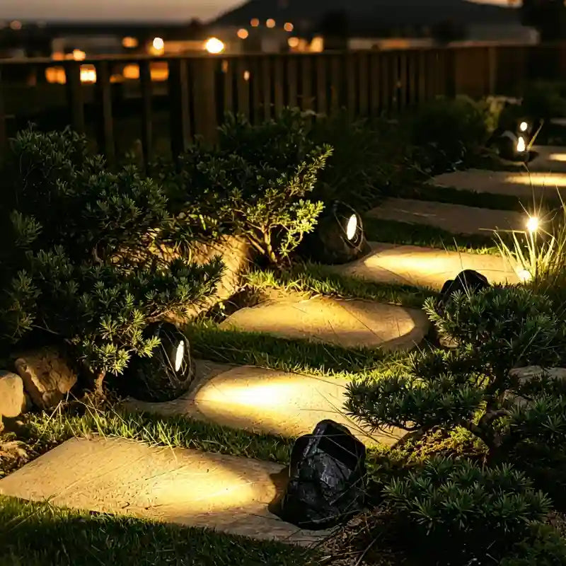 Garden Spotlight Solar Powered Automatic Dusk Sensor Waterproof
