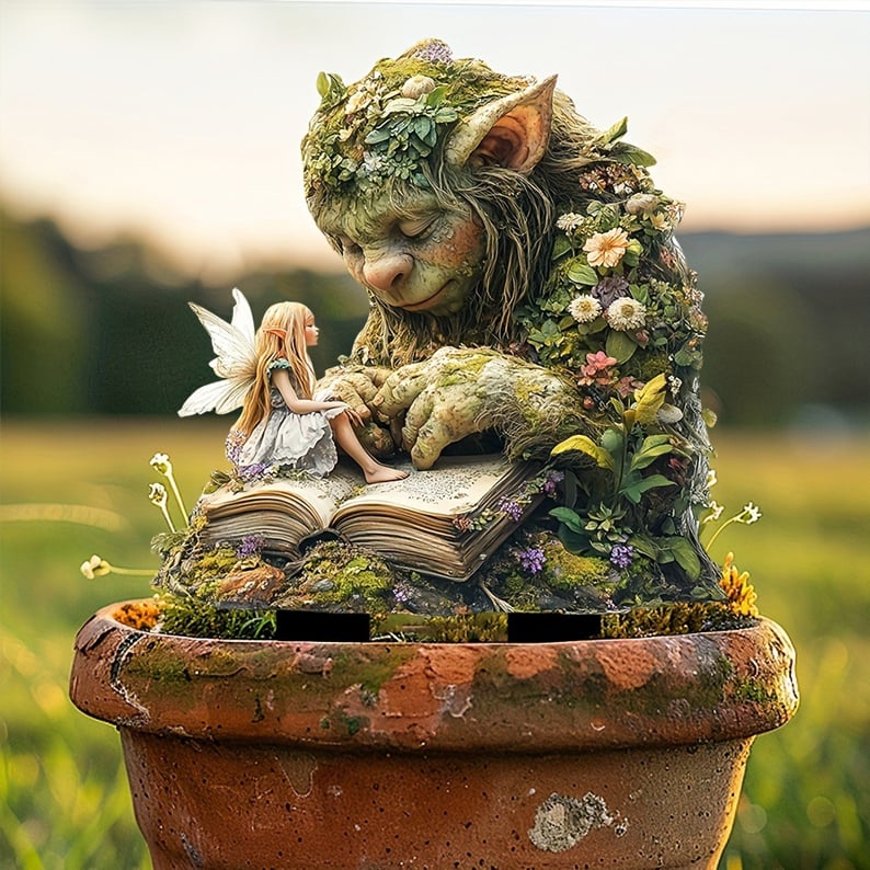 Garden Stake Acrylic Fairy-Tale Weather-Resistant Decor