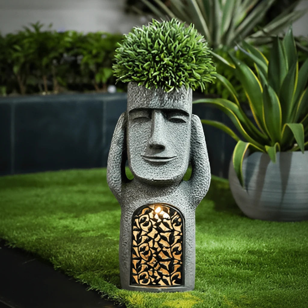 Garden Statue Solar-Powered Automatic Dusk Lighting