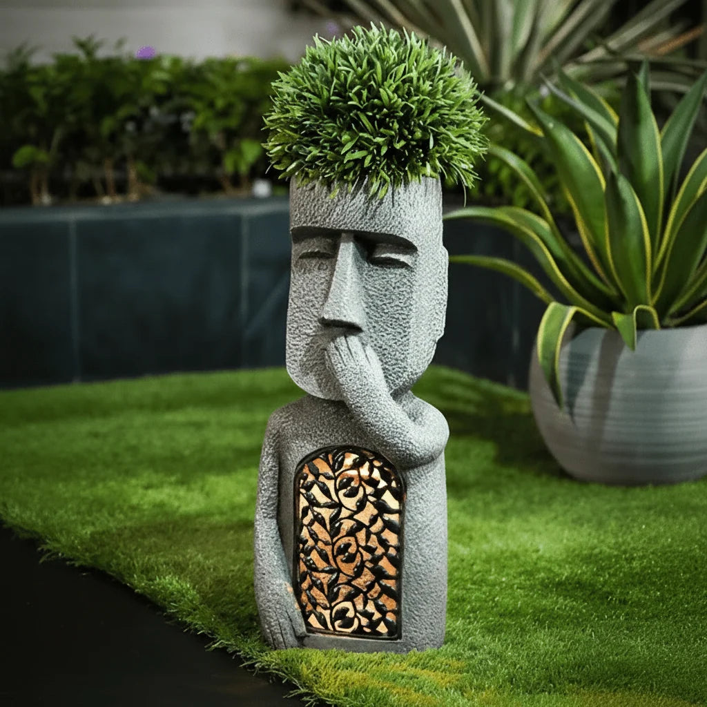 Garden Statue Solar-Powered Automatic Dusk Lighting