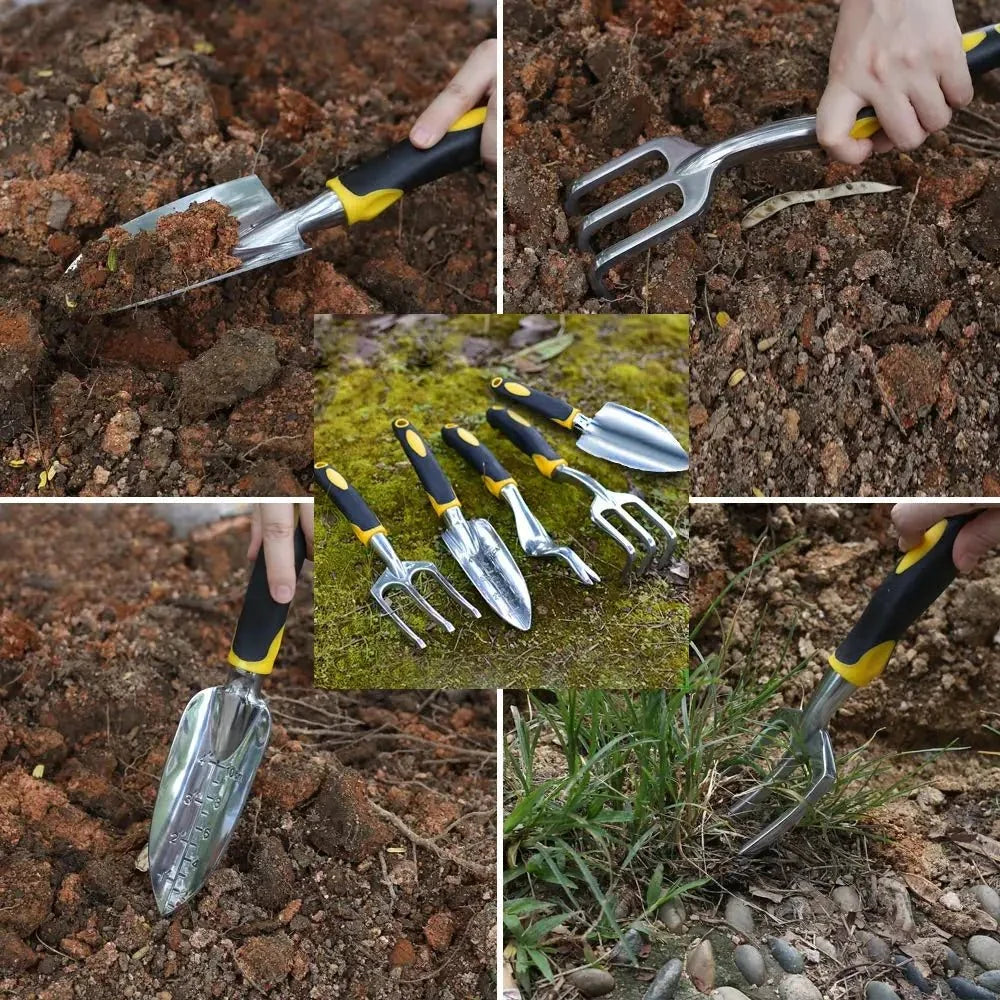 Garden Tool Set Stainless Steel Ergonomic Grip