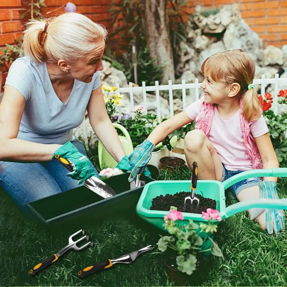 Garden Tool Set Stainless Steel Ergonomic Grip
