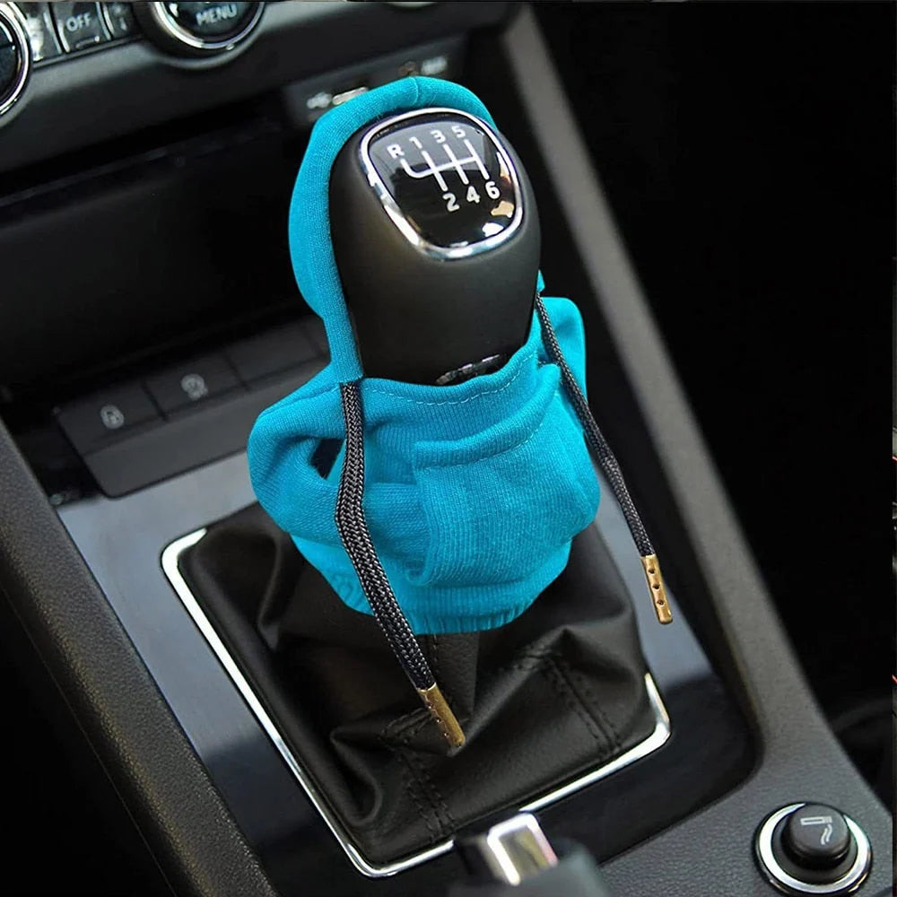Gear Shift Knob Cover Flannel Hoodie Design Universal Fit