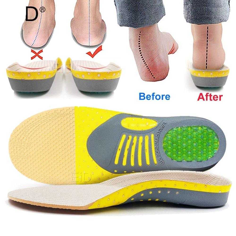 Gel Insoles Arch Support & Heel Cup Trimmable