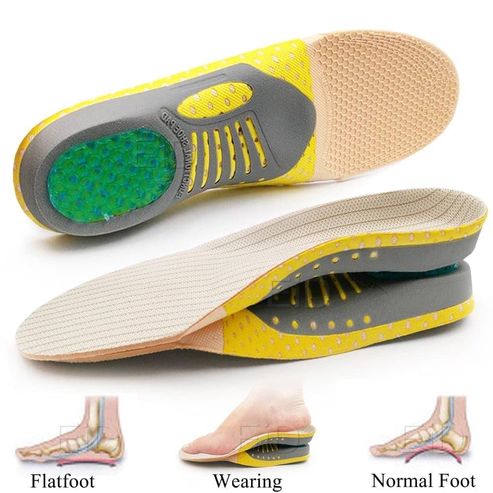 Gel Insoles Arch Support & Heel Cup Trimmable