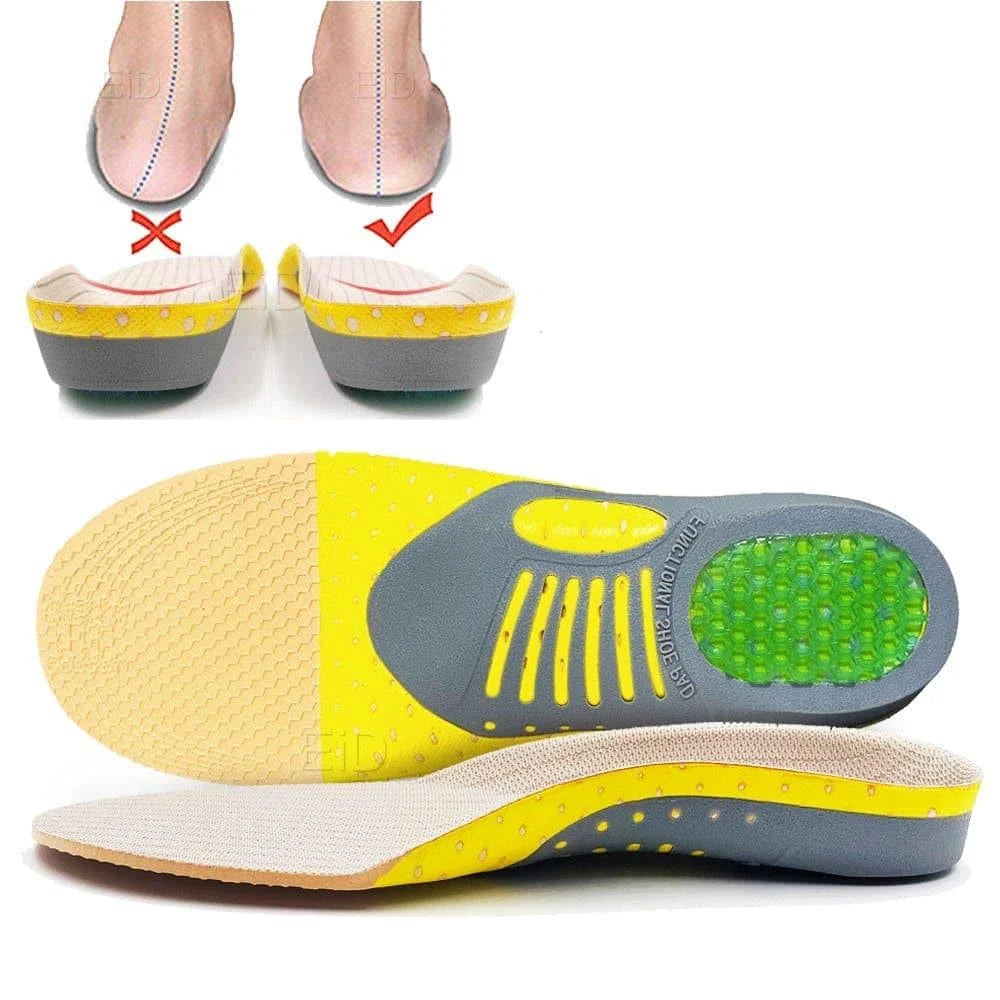 Gel Insoles Arch Support & Heel Cup Trimmable