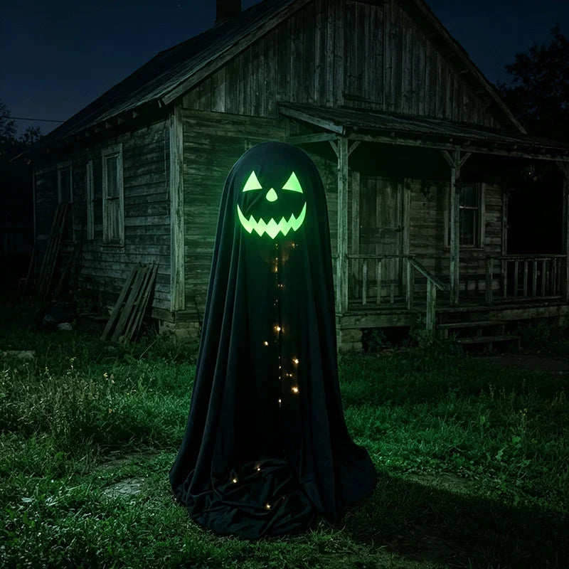 Ghost Decoration Glowing Eyes & Smile Weatherproof