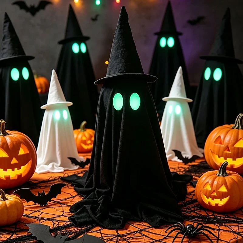 Ghost Decoration LED Glowing Eyes Weatherproof Plug And Play