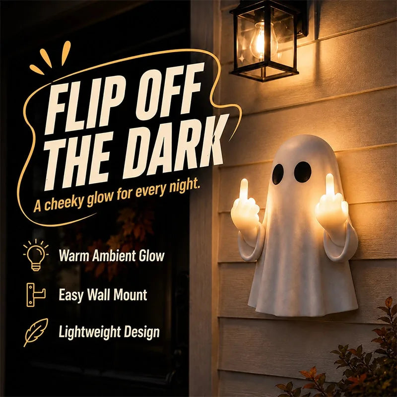 Ghost Light Middle-Finger Design LED Ambient Glow