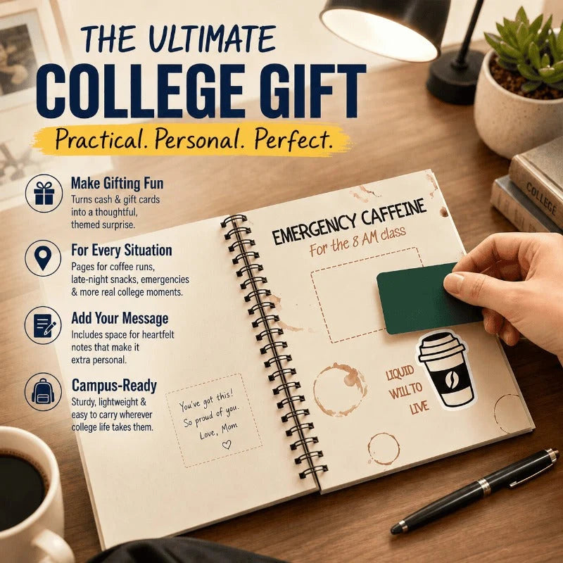 Gift Card Book Spiral-Bound Secure Slots