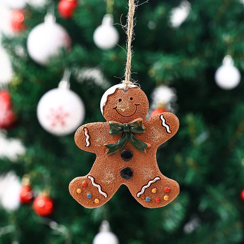 Gingerbread Man Ornament Handcrafted Durable Easy To Hang