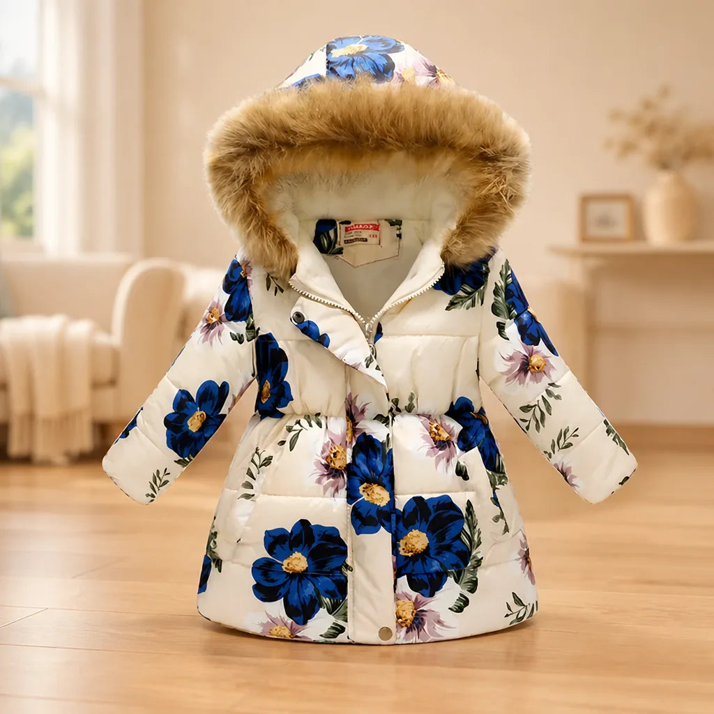 Girls' Winter Coat Thick Soft Lining Zipper Closure