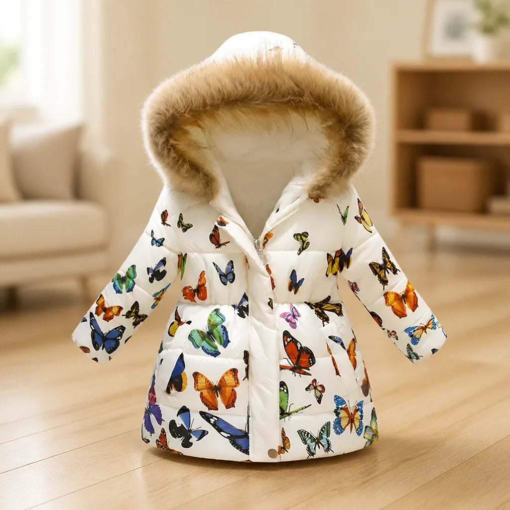 Girls' Winter Coat Thick Soft Lining Zipper Closure