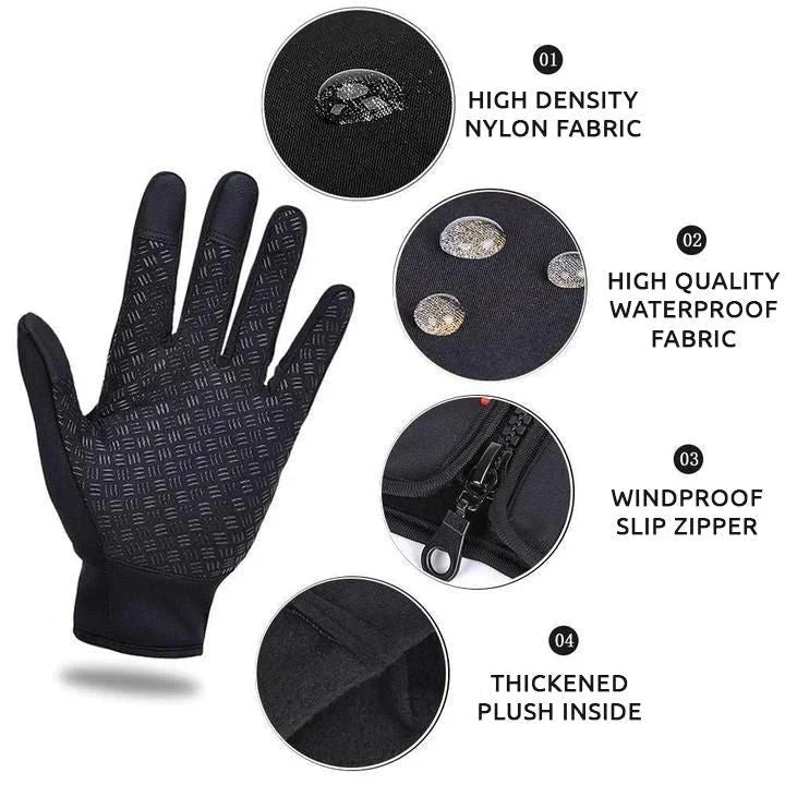 Gloves Fleece Lined & Textured Grip