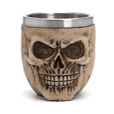 Goblet Cup Skull Design Stainless Steel