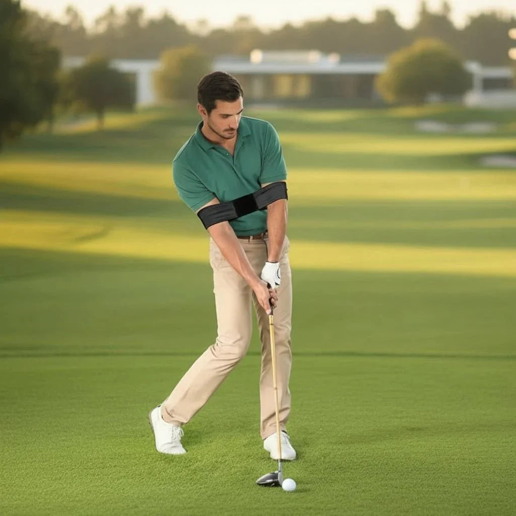 Golf Swing Trainer Adjustable Elastic Arm Guidance Lightweight