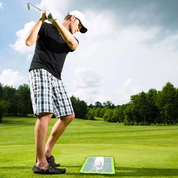 Golf Training Mat Instant Divot Feedback Sequined Surface