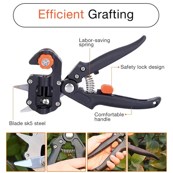 Grafting Tool SK5 Hardened Steel Interchangeable V U Blades