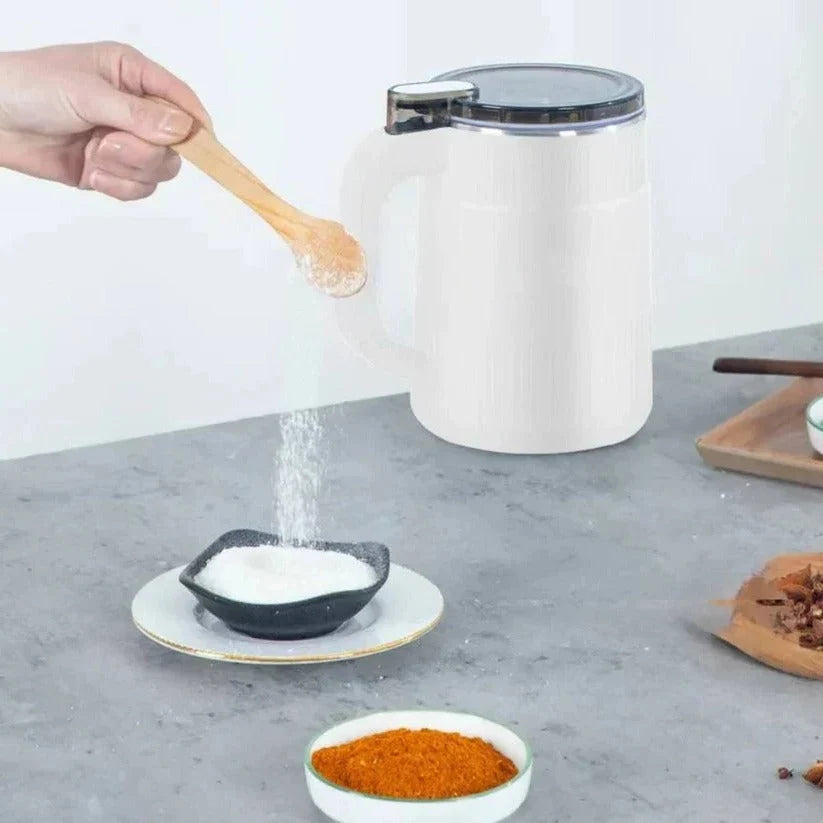 Grain Mill Electric Single-Button Stainless Steel Container