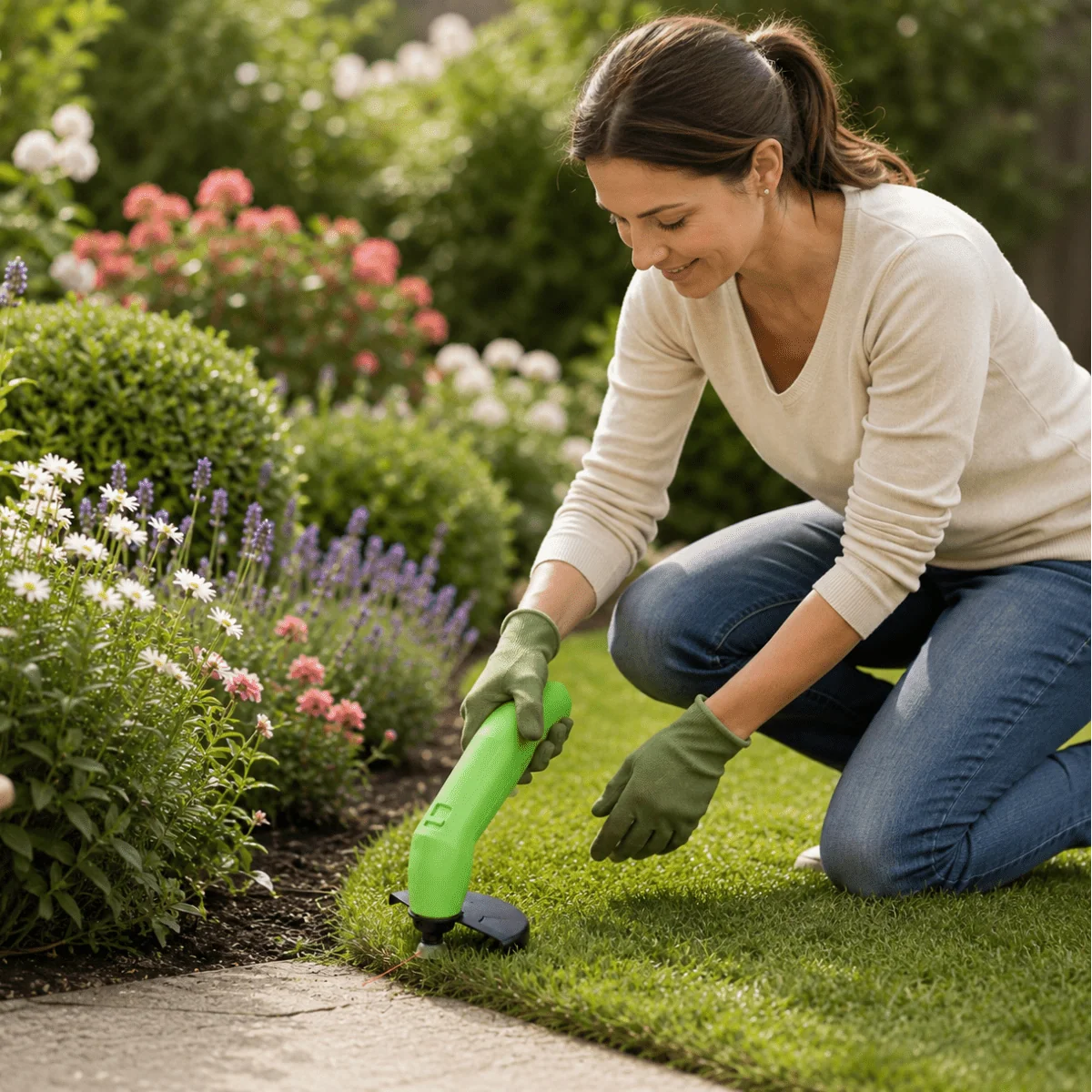 Grass Trimmer Cordless Lightweight Precise Cutting