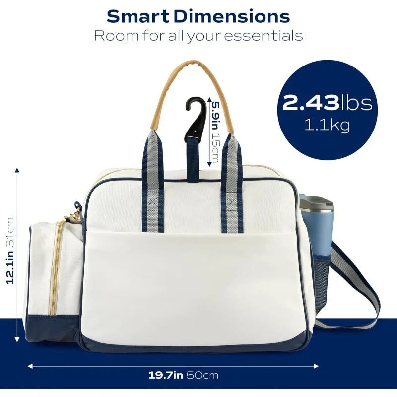 Gym Bag Large Capacity Multiple Compartments Adjustable Shoulder Strap