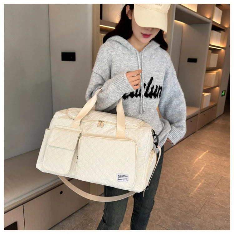 Gym Bag Tear-Resistant Multi-Pocket Shoe Compartment