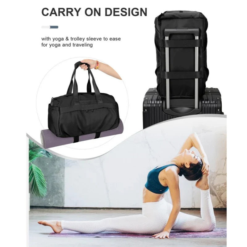Gym Duffel Bag Large Capacity Water-Resistant & Multiple Pockets