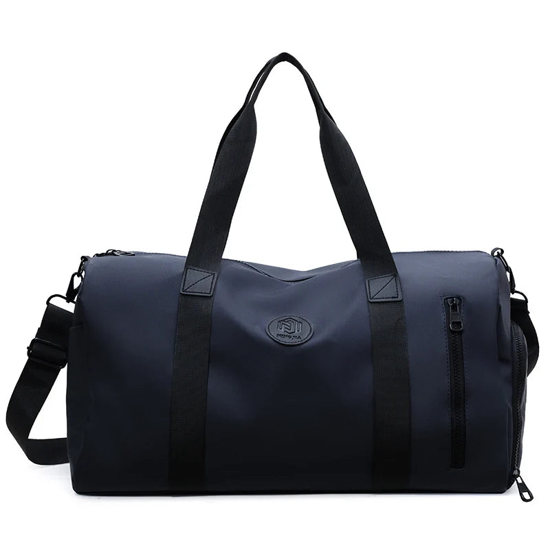 Gym Duffel Bag Waterproof Separate Shoe Compartment Adjustable Straps
