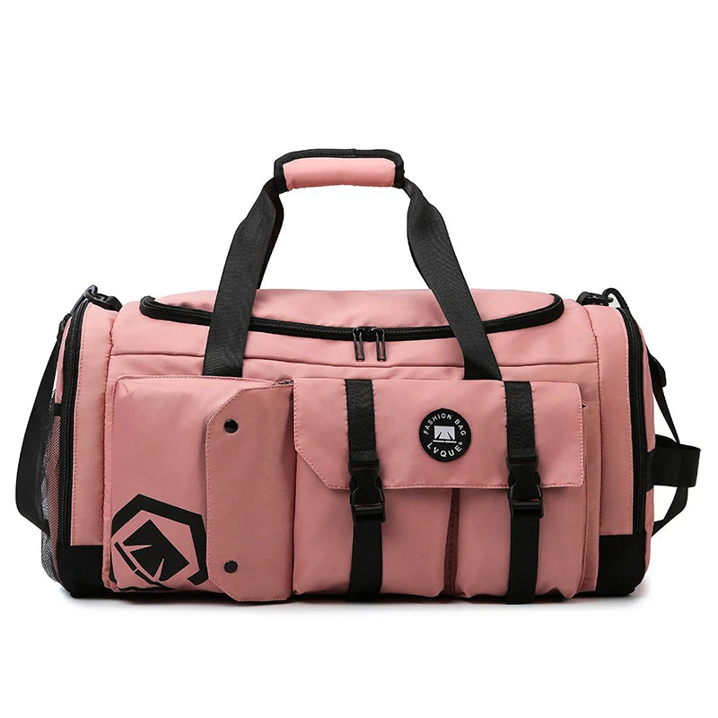 Gym Duffle Bag Water-Resistant Multi-Pocket Adjustable Strap
