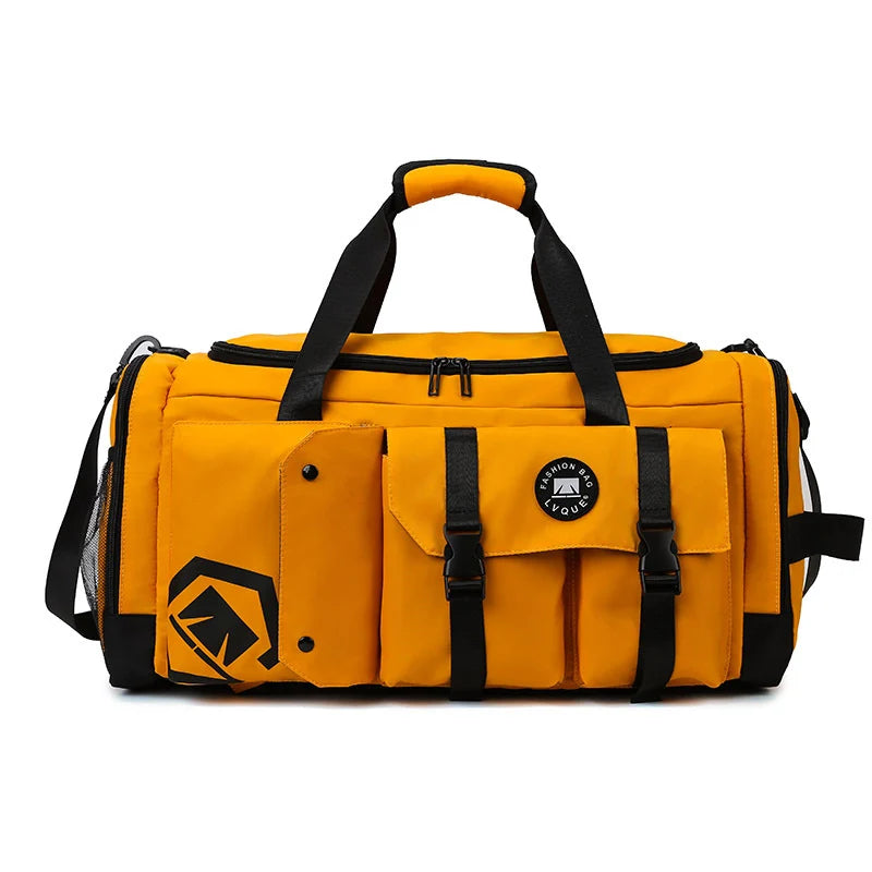 Gym Duffle Bag Water-Resistant Multi-Pocket Adjustable Strap