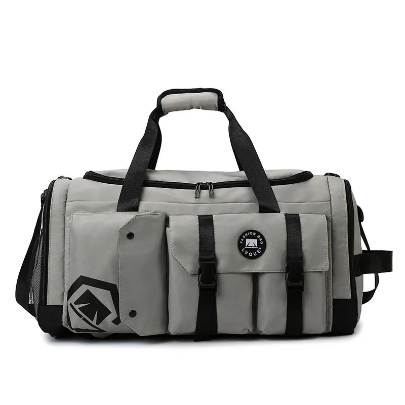 Gym Duffle Bag Water-Resistant Multi-Pocket Adjustable Strap