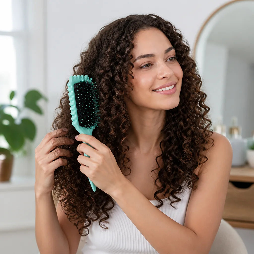 Hair Brush Curl-Defining Frizz Control & Gentle Detangling