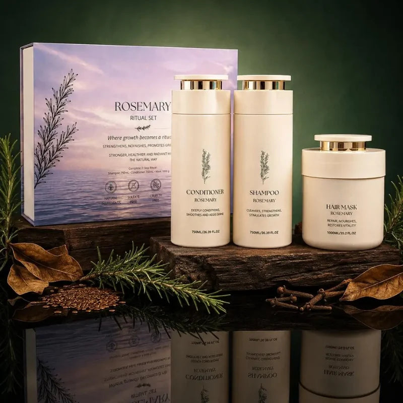Hair Care Set Rosemary Botanical Sulfate-Free 3-Piece Set