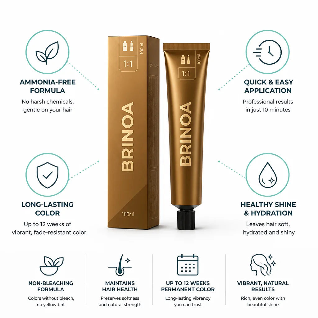 Hair Color Ammonia-Free & No-Bleach 10-Minute