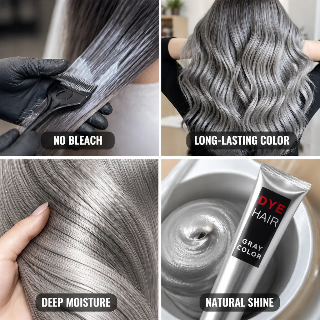 Hair Color Cream No-Bleach Long-Lasting Moisturizing Shine