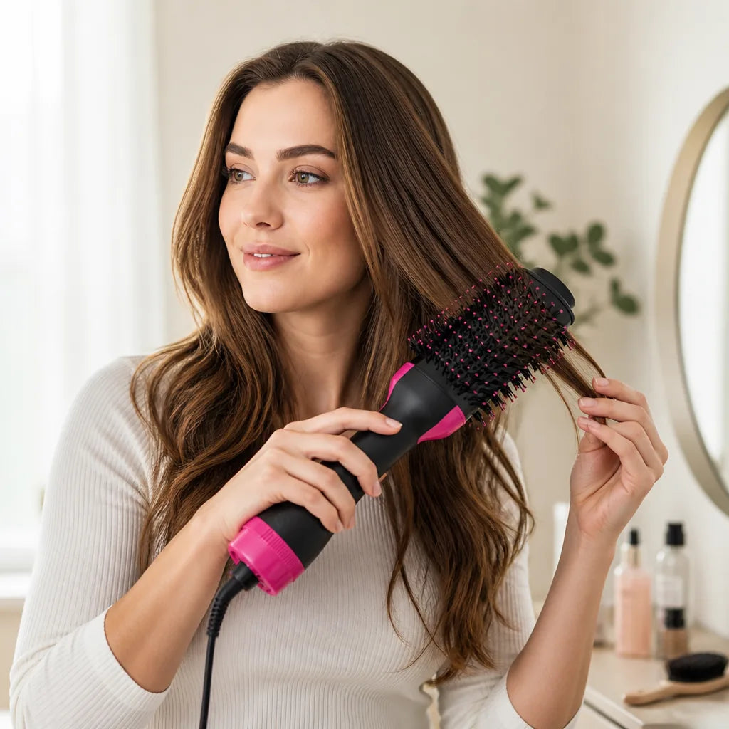 Hair Dryer Brush 3-in-1 Volumizer Ceramic & Ionic