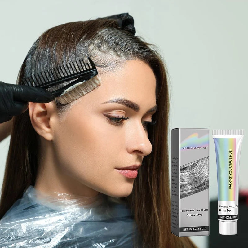 Hair Dye Silver Ammonia-Free With Aloe Extract