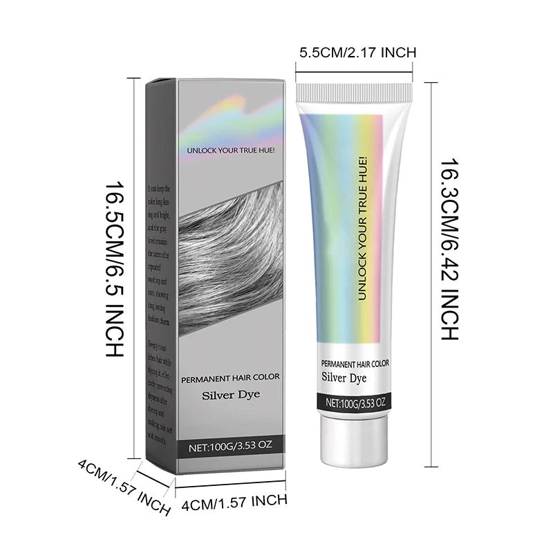 Hair Dye Silver Ammonia-Free With Aloe Extract