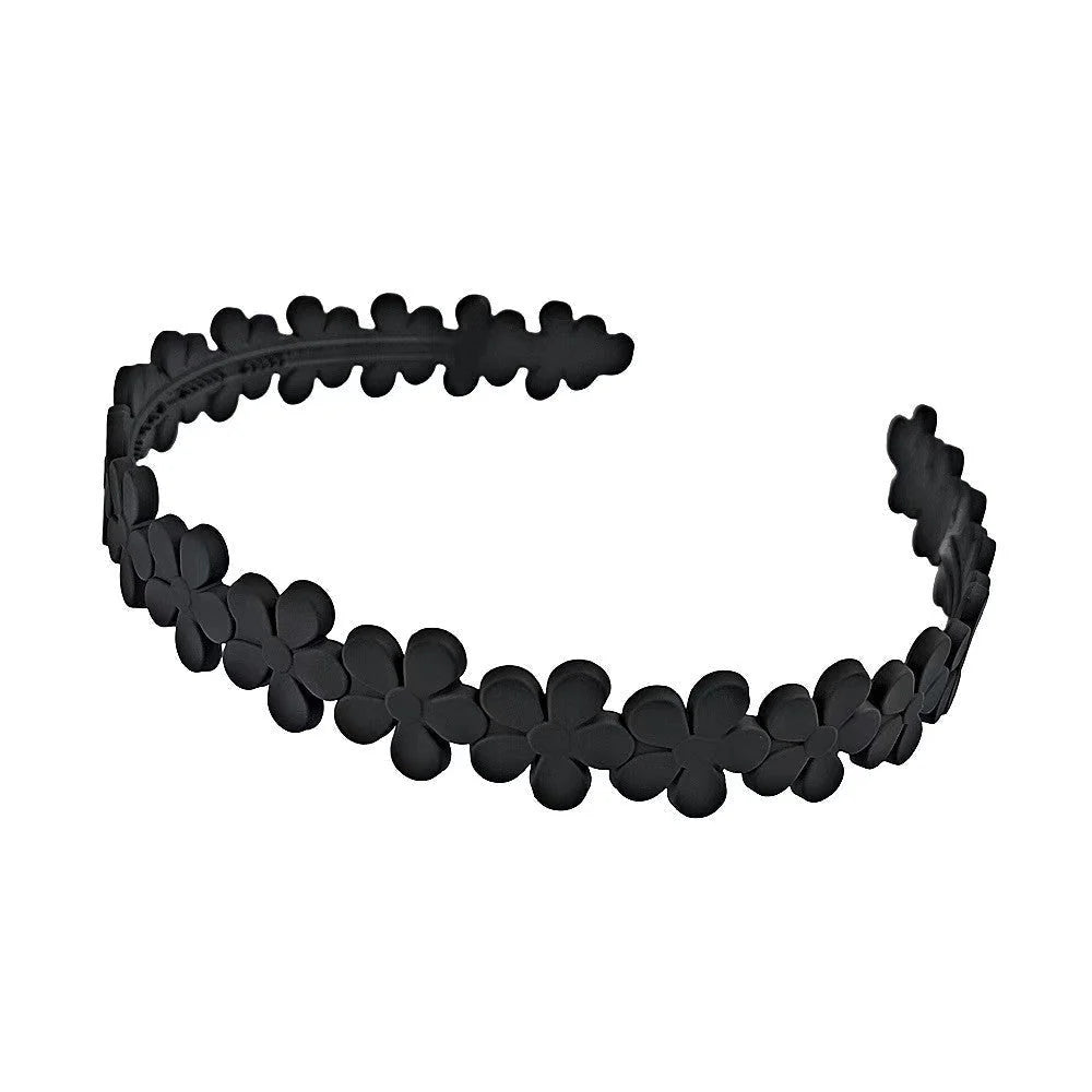 Hair Headband Flexible Resin Non-Slip Teeth Matte Finish