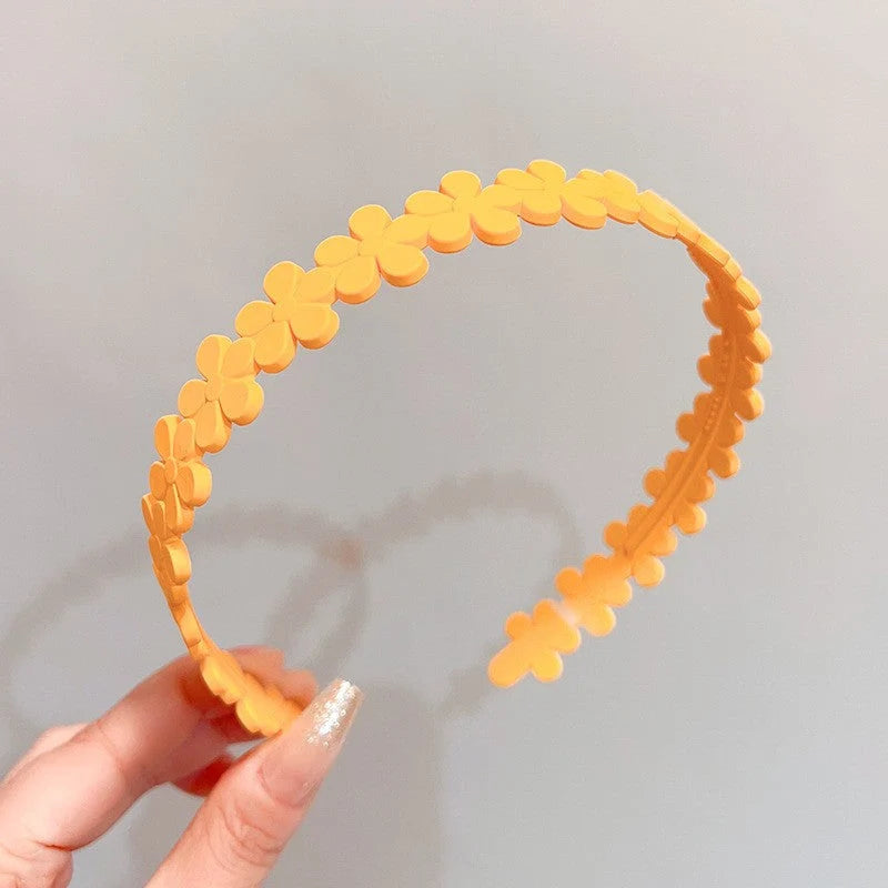 Hair Headband Flexible Resin Non-Slip Teeth Matte Finish