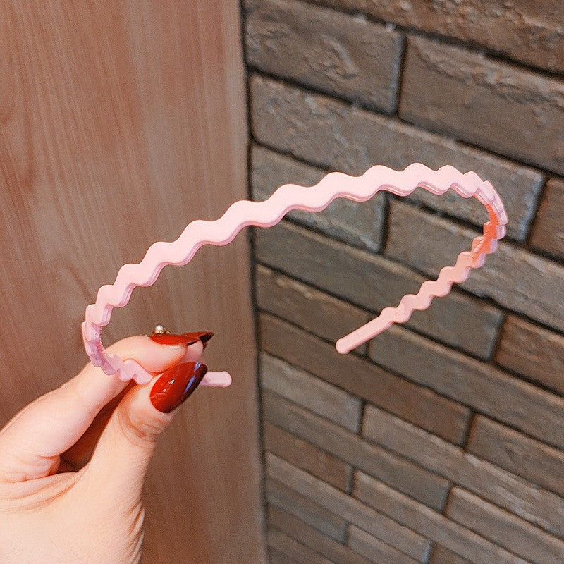 Hair Headband Flexible Resin Non-Slip Teeth Matte Finish