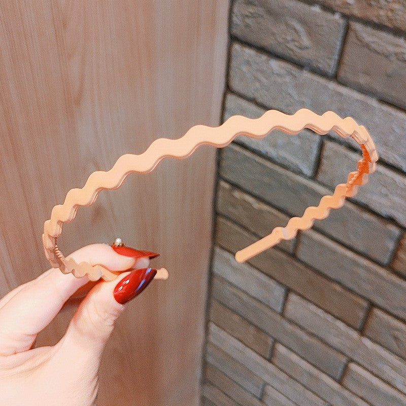 Hair Headband Flexible Resin Non-Slip Teeth Matte Finish