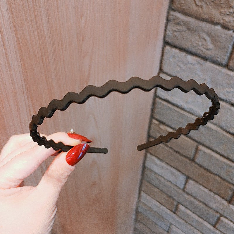 Hair Headband Flexible Resin Non-Slip Teeth Matte Finish