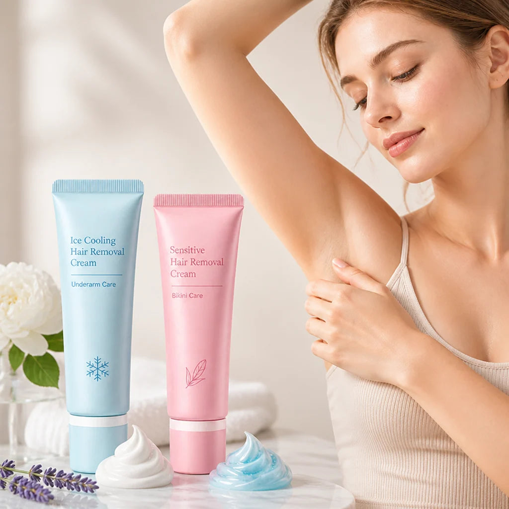 Hair Removal Cream Sensitive Skin Cooling Niacinamide