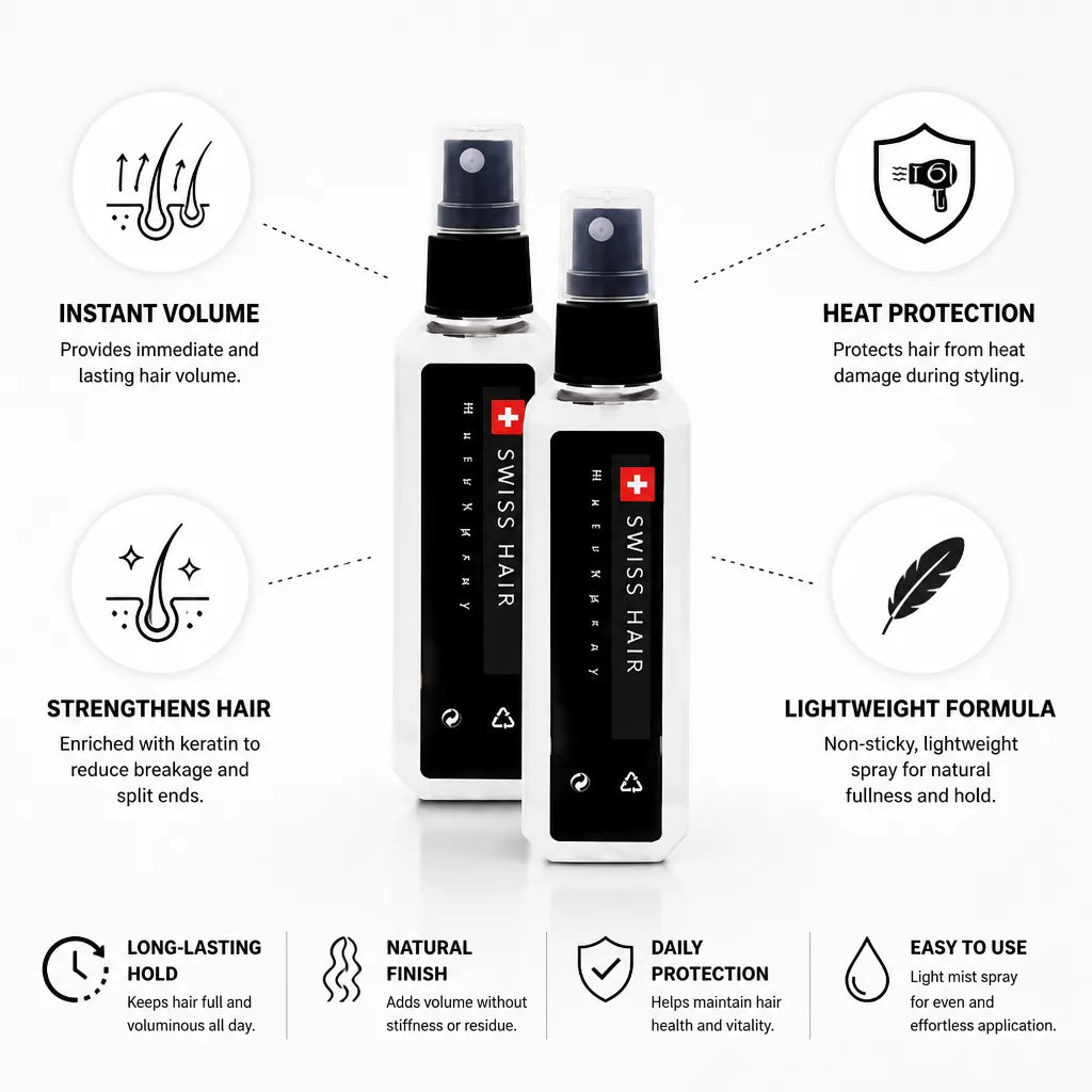Hair Spray Volumizing & Keratin Strengthening Heat Protection